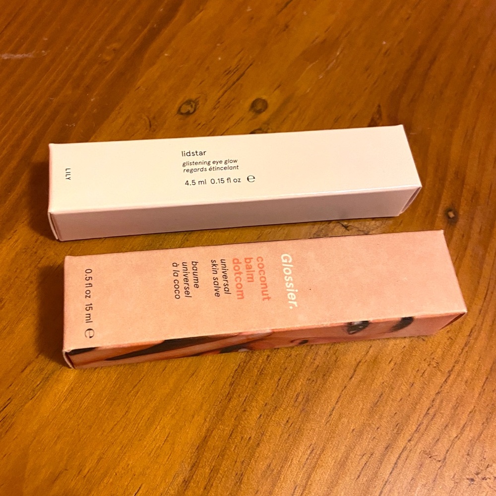 BNIB Glossier Lid Star and Balm Dotcom bundle